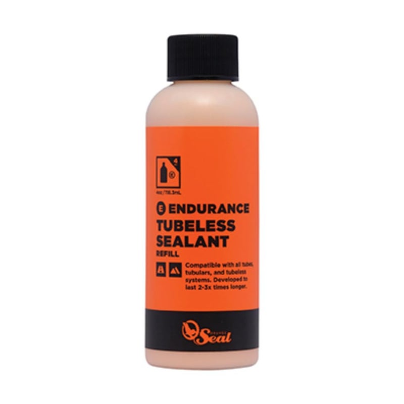 Orange Seal - Endurance Formula Tubeless Bike Tire Sealant| Long Lasting, Fast Sealing | for MTB, Road, CX and Gravel Bicycle Tires | 4oz Refill - Image 1